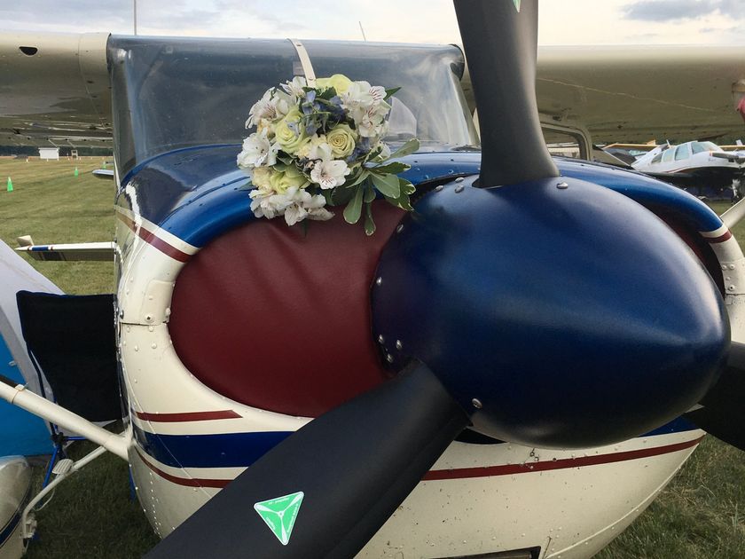 Cessna 175 with a three-blade MT propeller